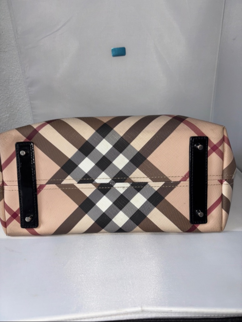*Authentic* Burberry Beige
Checkered Tote Bag - Picture 3 of 5